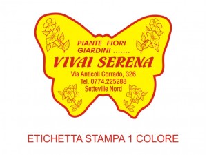 Etichette adesive per fioristi, fiorai e vivaisti (mm 45x34)  (cod.61G)